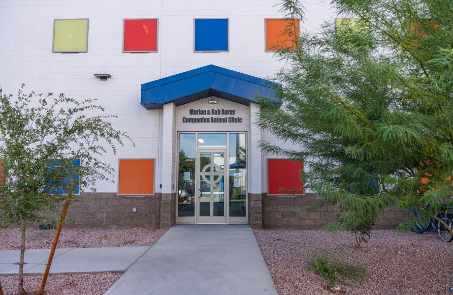 Outside view of Marion and Bob Auray Companion Animal Clinic