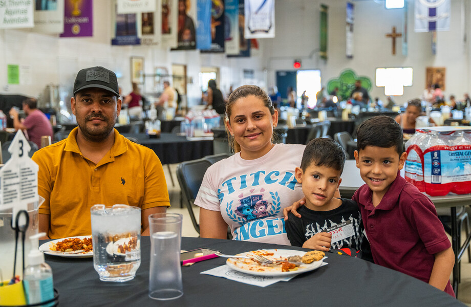 Giraldo and Yosemar at FEM with their two sons 