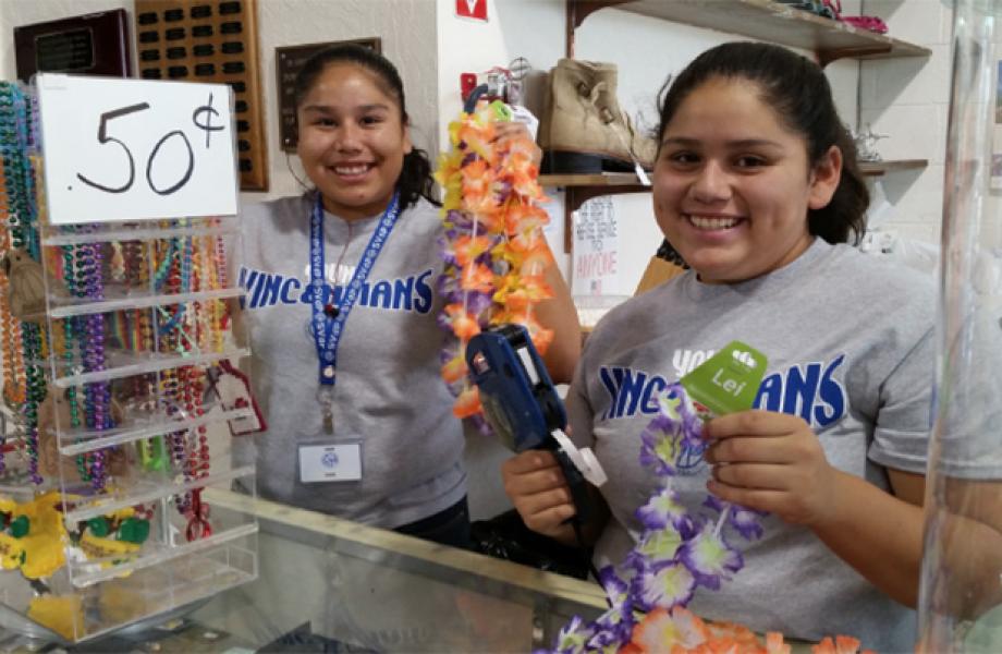 Amanda and Alexa work at the Lake Havasu Thrift Store.