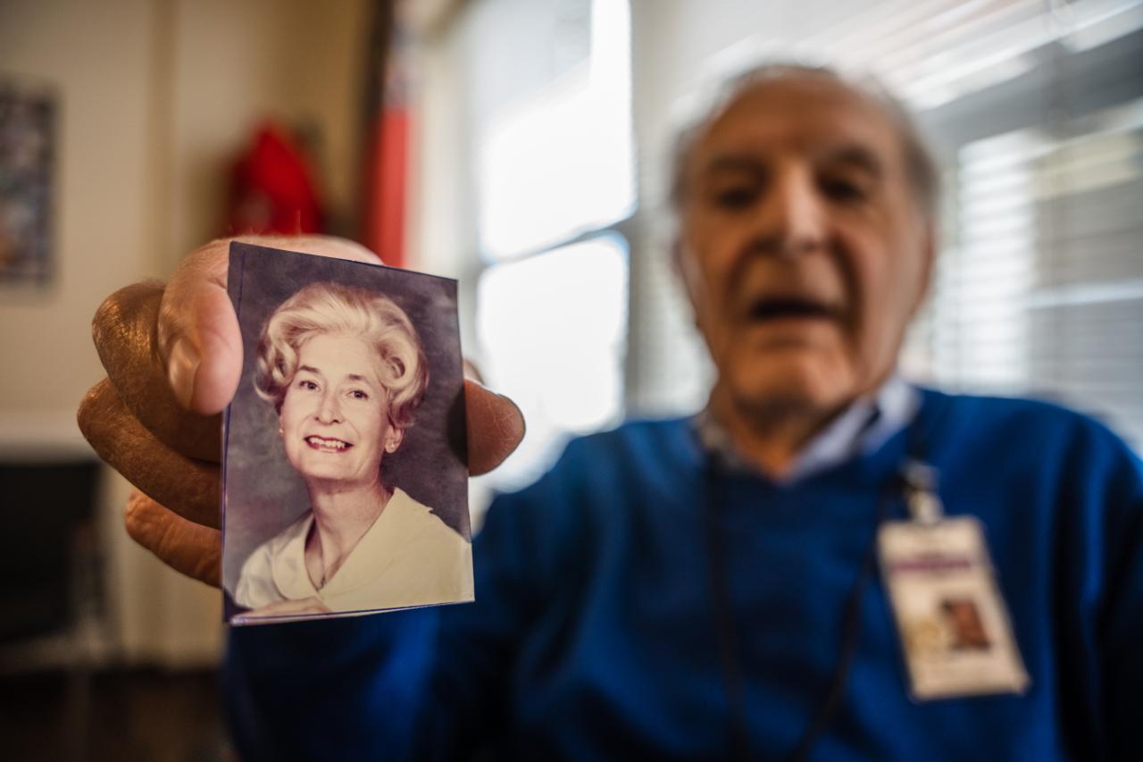 Sant&eacute; shares a photo of his wife, Odette, who passed away in 2009.